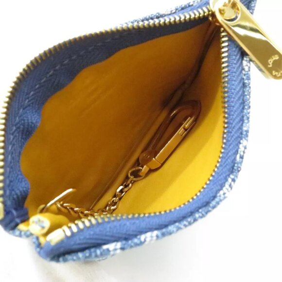 LOUIS VUITTON Pochette Cles Coin Purse M95343 Blue Denim - Picture 10 of 12